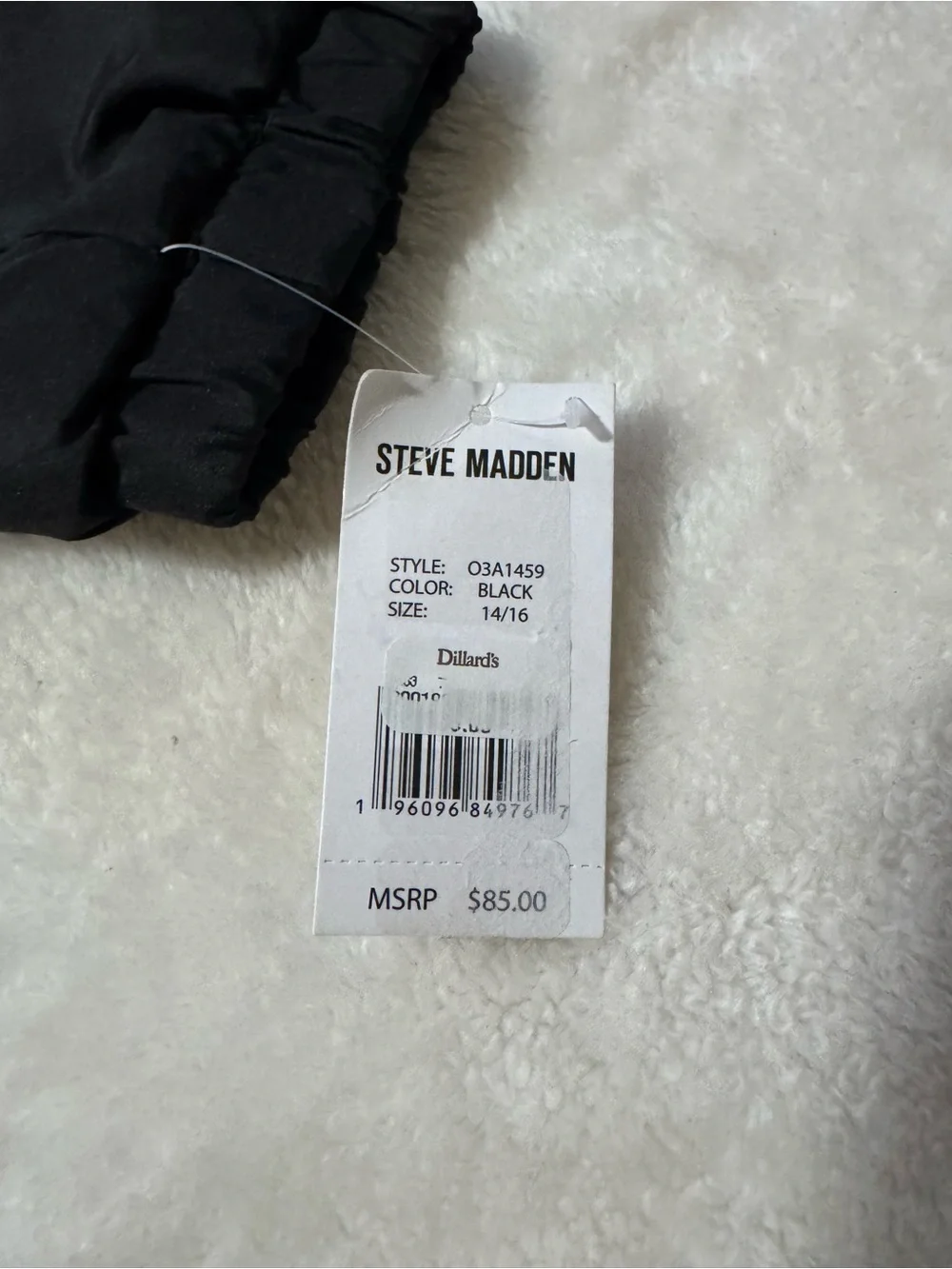 Steve Madden black hooded